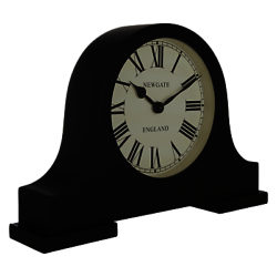 Newgate Mantel Clock, Black